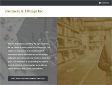 Tablet Screenshot of fastenersandfittings.com
